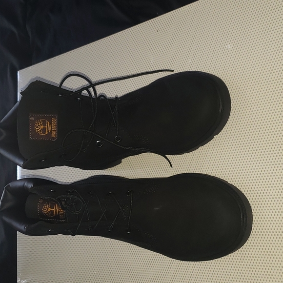 Mens Mid Black Timberlands main image 4